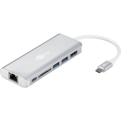USB-C Multiport Adapter HDMI USB CR RJ45 PD (aluminium)