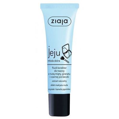 Ziaja Jeju Gesichtsflüssigkeit-Korrektor mit Minze-Granatapfel-Schwarz Johannisb