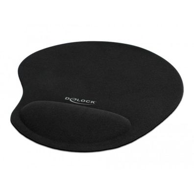 Delock DELOCK Ergonomisches Mauspad mit Gel Handballenauflage schw