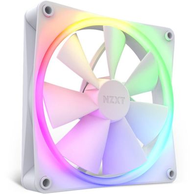 F140 RGB Single 140x140x26 (weiß, Einzellüfter, ohne Controller)