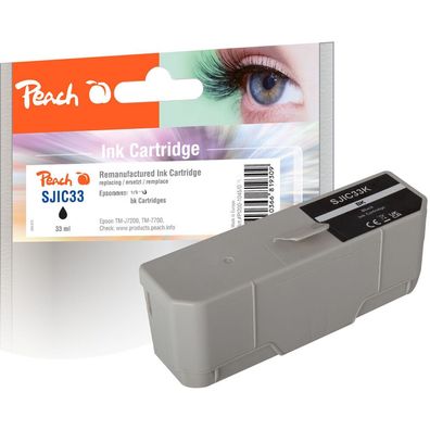 Peach Patrone Epson SJIC33P TM-J7200/7700 black 33ml