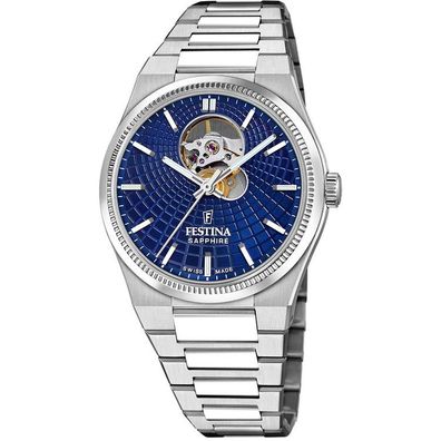 Automatik 42 - Swiss Made - Saphirglas - Edelstahl