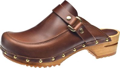 Sanita Damen Clogs Wood-Lillen Open 478340