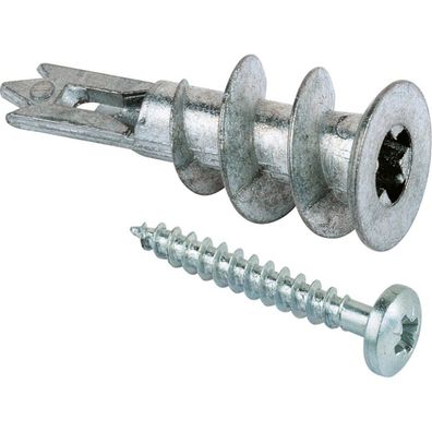 Fischer Fischer 100x Gipskartondübel Metall GKM 12 mit Schraube - 40432