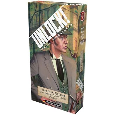Asmodee Unlock! - Sherlock Holmes: Der scharlachrote Faden, Partyspiel (Box 5B)