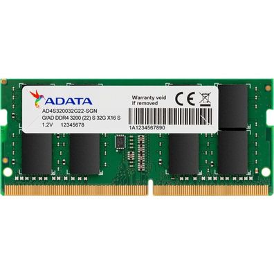 Adata SO-DIMM 32GB DDR4-3200 Arbeitsspeicher AD4S320032G22-SGN