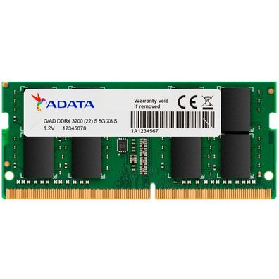 Adata SO-DIMM 8GB DDR4-3200 Arbeitsspeicher AD4S32008G22-SGN