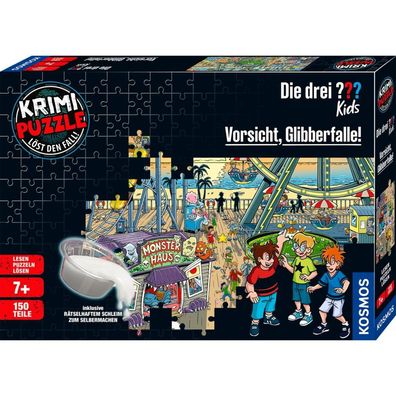 Krimi-Puzzle Die drei ??? Kids: Vorsicht Glibberfalle (150 Teile)