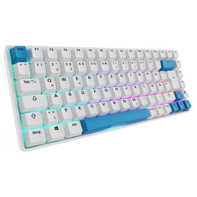 Sharkoon Sharkoon Gaming Tastatur Skiller SGK50S3 PBT weiß gelb RGB