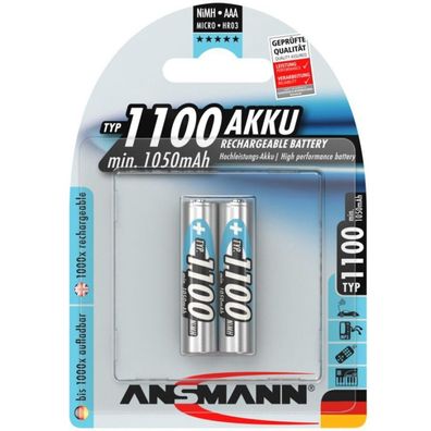 1100mAh NiMh Professional (silber)
