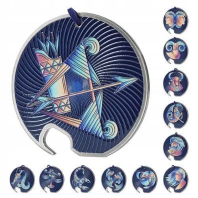 KADAX Flaschenöffner, Zodiak Design, Bieröffner aus Edelstahl