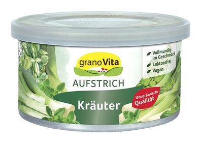 3x granoVita Veganer Brotaufstrich mit Lauch und Kräutern 125g