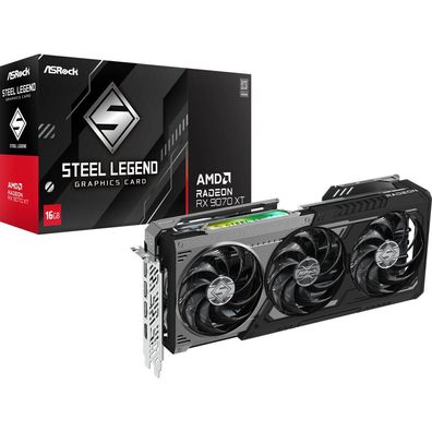 ASRock RX9070XT, SLD 16G, 16GB DDR6, HDMI/3xDP