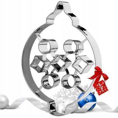 KADAX Ausstechformen aus Edelstahl, Plätzchenformen, Weihnachtskugel