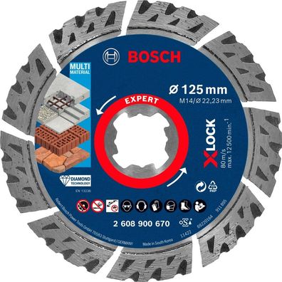 Bosch Bosch Expert MultiMaterial X-LOCK Diamanttrennscheiben