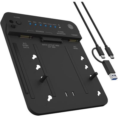RaidSonic ICY BOX IB-2913MCL-C31 Docking Klonstation M2 NVMe SSD