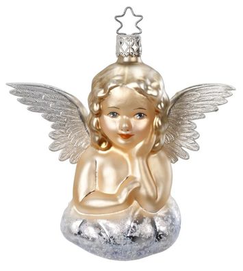 Christbaumschmuck Sanfter Engel 11cm Inge-Glas