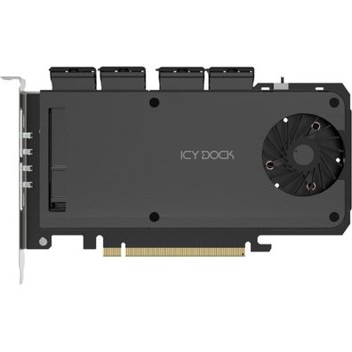 Icy Dock Adapter 4 x M.2 NVMe SSD Mobile Rack Adapter Card f