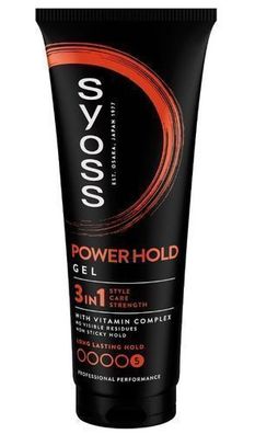 Syoss Power Hold Ultra Stark Haargel für Männer, 250ml