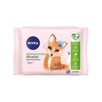 Nivea MicellAir Hautatmende Abschminktücher, 25 Stück