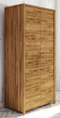 Drehtürenschrank / Kleiderschrank Tasman 08 Wildeiche massiv geölt - Abmessungen