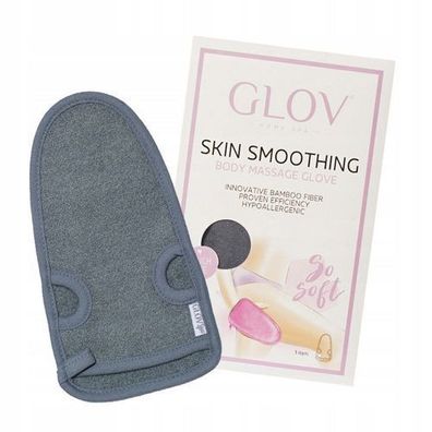 Glov Skin Glättender Körper Massagehandschuh in Glattgrau