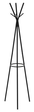 Kleiderständer Madina 53, Farbe: Schwarz - Abmessungen: 173 x 45 x 39 cm (H x B