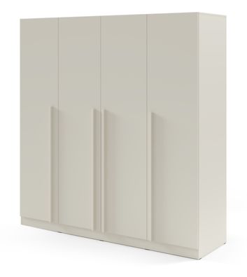 Kleiderschrank | Drehtürenschrank | 4-türig | 200 x 61 x 210 cm | Farbe: Kaschmi