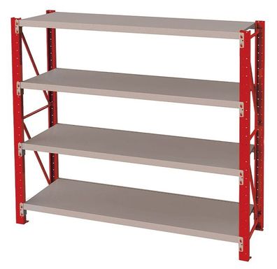 Schwerlastregal Mod. Industrie 03 - Abmessungen: 200 x 200 x 50 cm (H x B x T)