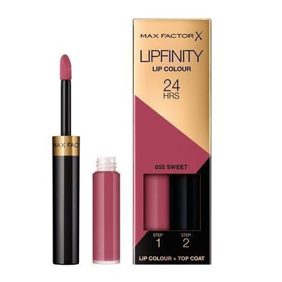 Max Factor Lipfinity Lippenfarbe Zweiphasen 55 Sweet 24 Stunden Haltbarkeit