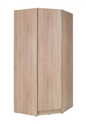 Drehtürenschrank / Eckkleiderschrank Festos 01, Farbe: Eiche - Abmessungen: 212