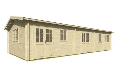 Gartenhaus aus nordischen Fichtenholz, inkl. Fußboden, 70 mm Blockbohlenhaus, Gr