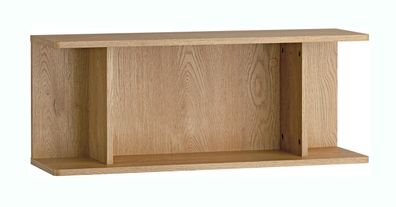Wandregal | Farbe: Eiche | 1 Fach | 83 x 25 x 33 cm | schmal | Aufbewahren von B