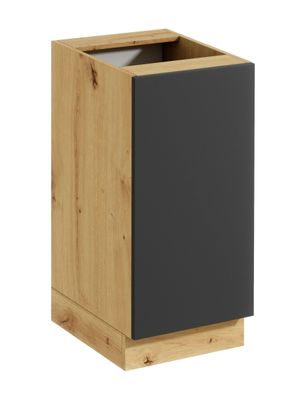 Küchenunterschrank | 1 Tür | grifflose Front | Push-to-Open | 40 x 46,8 x 82 cm