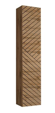 Hängeschrank mit drei Fächern Kongsvinger 01, Farbe: Eiche Wotan - Abmessungen: