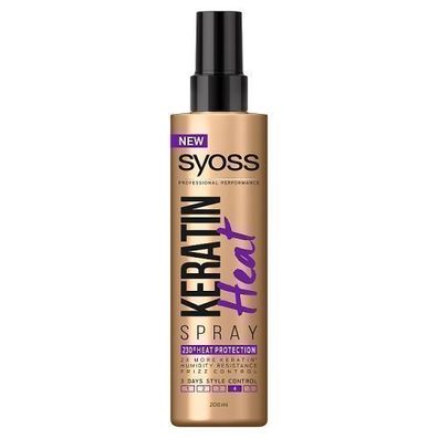 Syoss Hitzeschutzspray mit Keratin, 200ml - Schützt & Pflegt Ihr Haar