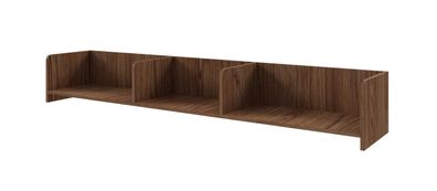 Wandregal | Farbe: Alba-Walnuss | 183 x 27 x 27 cm | schlichtes Design | hochwer