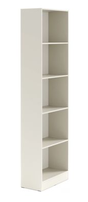 Regal | 4 Einlegeböden | Farbe: Kaschmir | Höhe 210 cm | Bücherregal | ABS-Kante