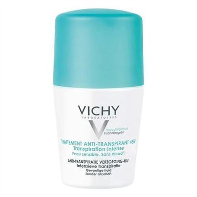 Vichy Anti-Transpirant Roll-On 48H Deodorant, 50 ml