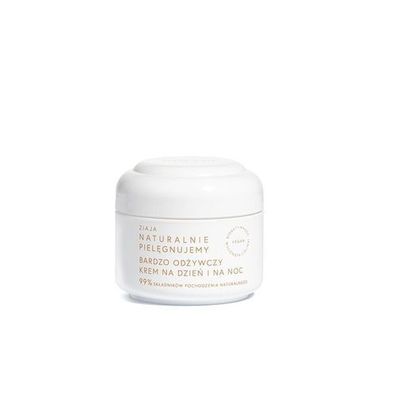 Ziaja Natürliche Pflege Tages- & Nachtcreme, 50 ml - Reichhaltige Feuchtigkeitsf