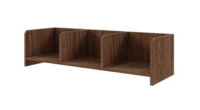 Wandregal | Farbe: Alba-Walnuss | 103 x 27 x 27 cm | schlichtes Design | hochwer