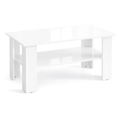 Couchtisch Polon 2 | Farbe: Nimfea alba Hochglanz | robust & pflegeleicht | 90 x