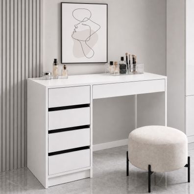 Schminktisch Aruia | Farbe: Nimfea alba | 5 Schubladen | 120 x 55 x 75 cm | inkl