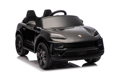 Elektro Kinderauto „Porsche Macan“ – Lizenziert – MP3 + Leder+EVA Schwarz