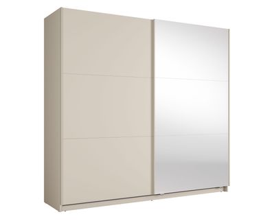 Kleiderschrank | 1 Kleiderstange | 6 Fächer | 221 x 60 x 207 cm | Metallgriffe