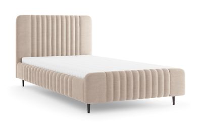 Einzelbett | Gästebett | Liegefläche 140 x 200 cm | Kaschmir | Stoffbezug | inkl
