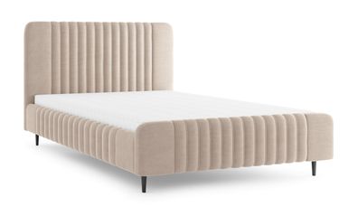 Doppelbett | inkl. Lattenrost | Liegefläche 160 x 200 cm | Kaschmir | Stoffbezug