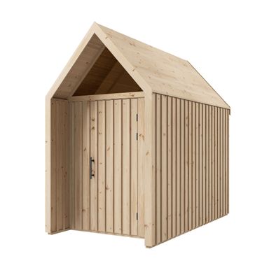 Gartenhaus | 1 Raumhohes Fenster | Außenmaße: 162,4 x 285,7 cm | Natur | Grundfl