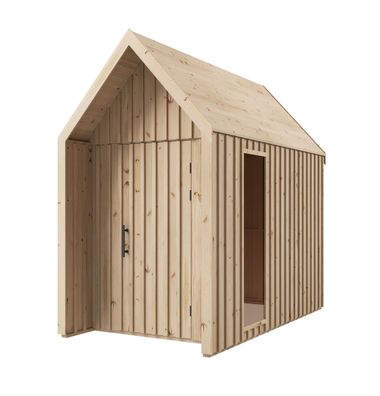 Steiner Shopping Gartenhütte aus massiver Fichte | 1 Fenster | Natur | Grundfläc