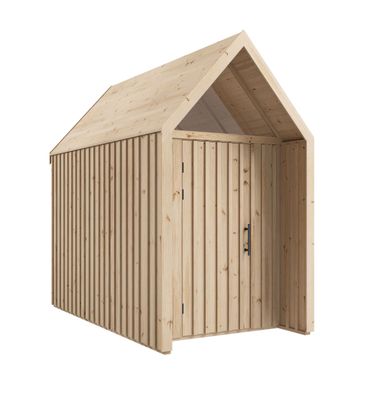 Geräteschuppen / Gerätehaus| Dreieckfenster | Natur | Grundfläche: 4,50 m² | Auß